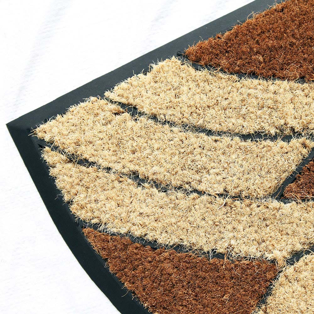 Coco & Coir Palm Cluster Arc Coir Door Mat 45 x 75cm Image 4