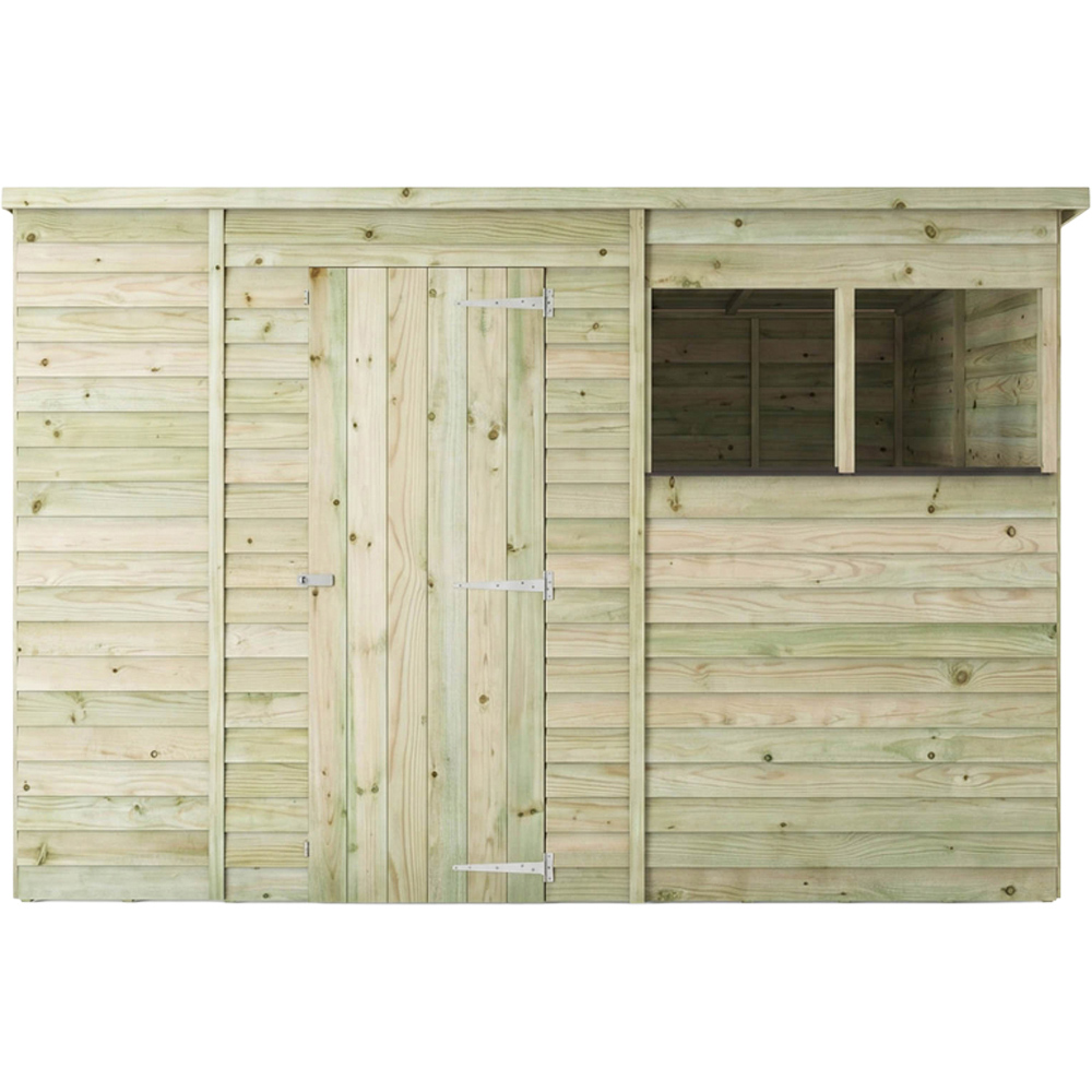 Mercia 10 x 6ft Overlap Pent Shed Image 4