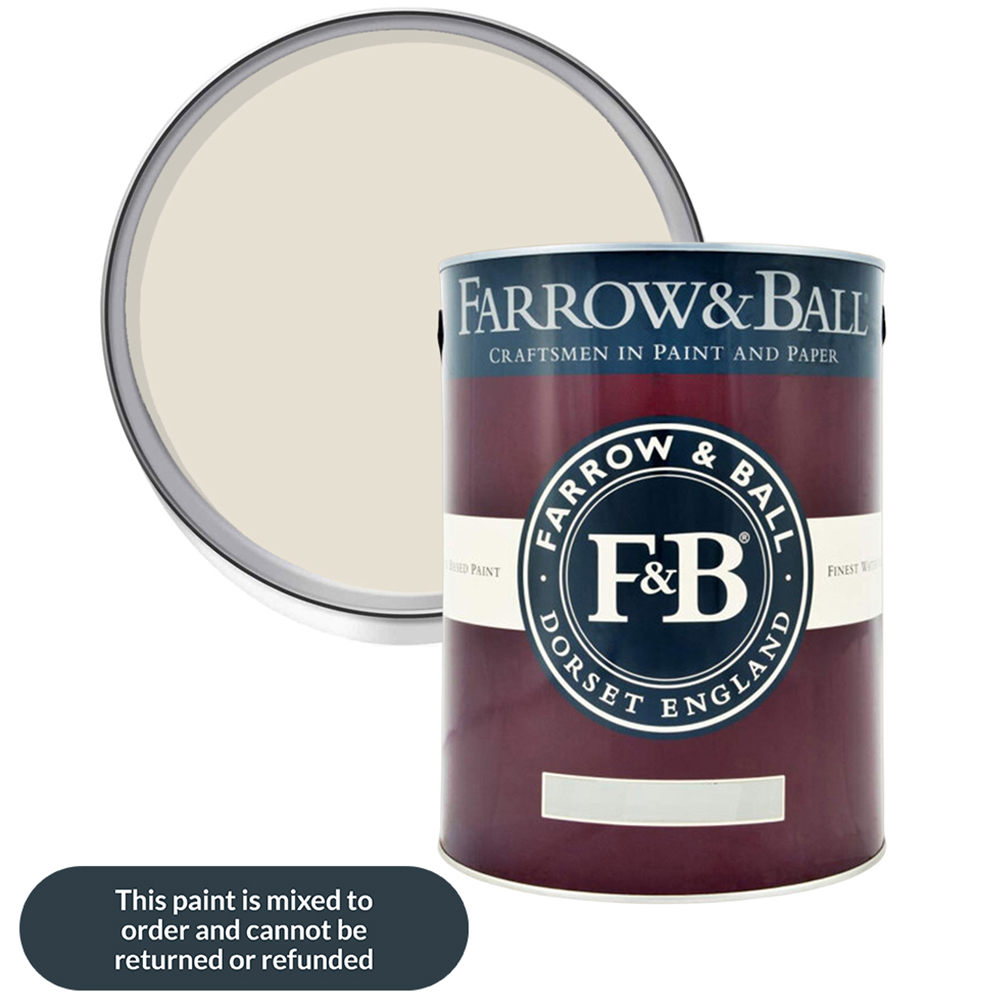 Farrow & Ball Interior Wood and Metal 2004 Slipper Satin Flat Eggshell Paint 5L Image 1