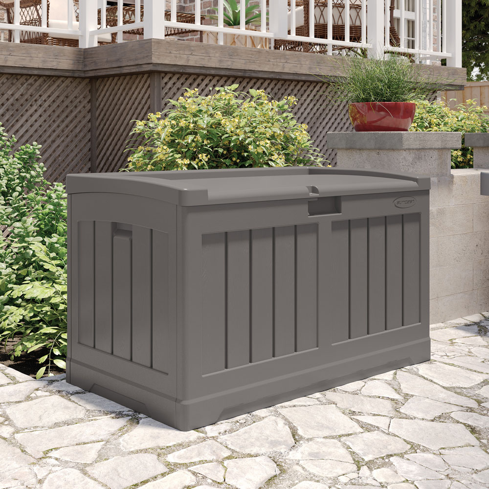 Suncast Carolina 189L Stone Grey Storage Box Image 2