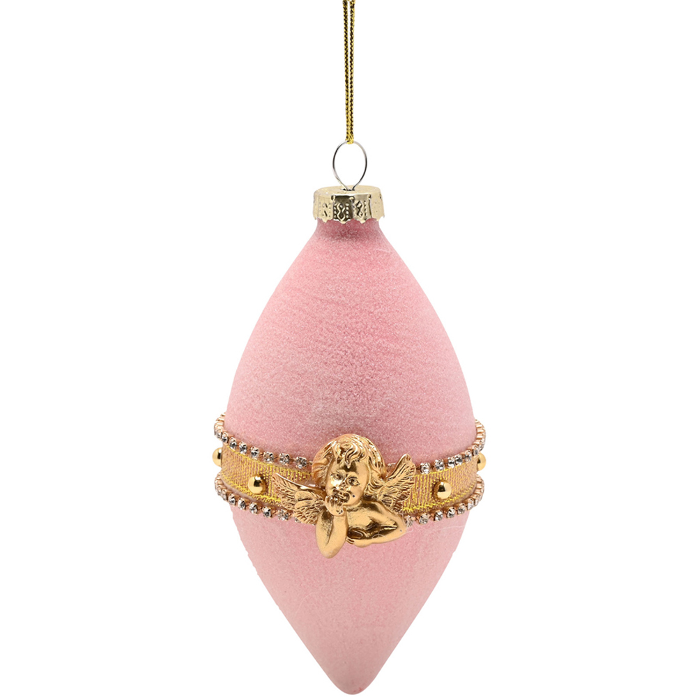 The Seasonal Gift Co. Parisian Pink and Mint Green Glass Bauble 4 Pack Image 2