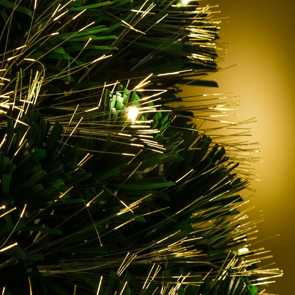 The Christmas Centre 40 Warm White LED Green Fibre Optic Artificial Xmas Tree 4ft Image 6