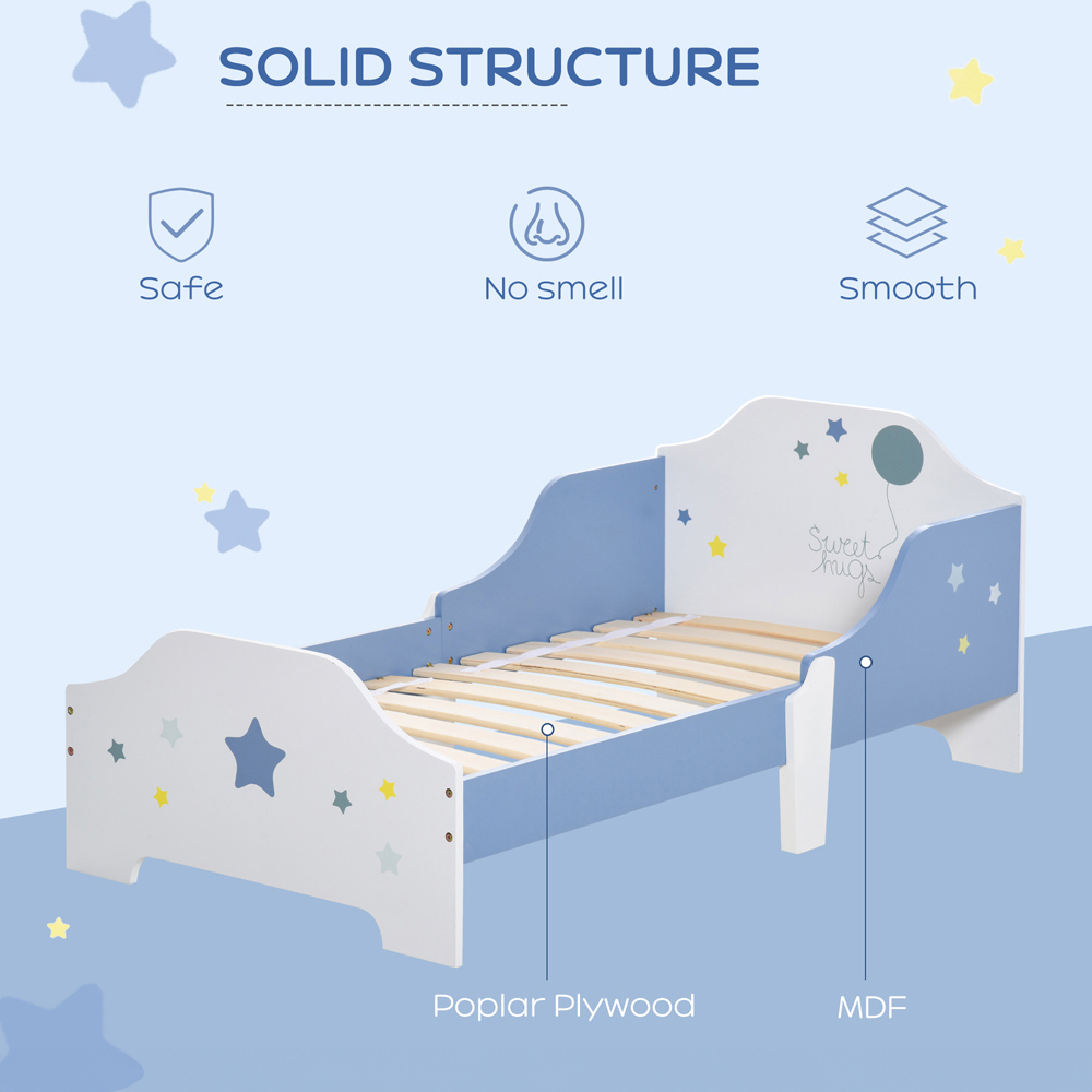 Playful Haven Single Blue Toddler Bed Image 4