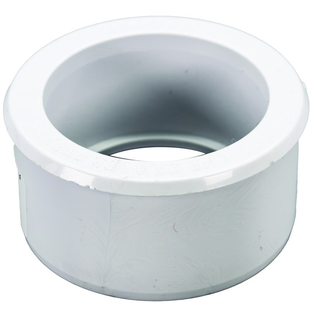FloPlast Solvent Weld Waste Reducer White 50 x 40mm Image 3