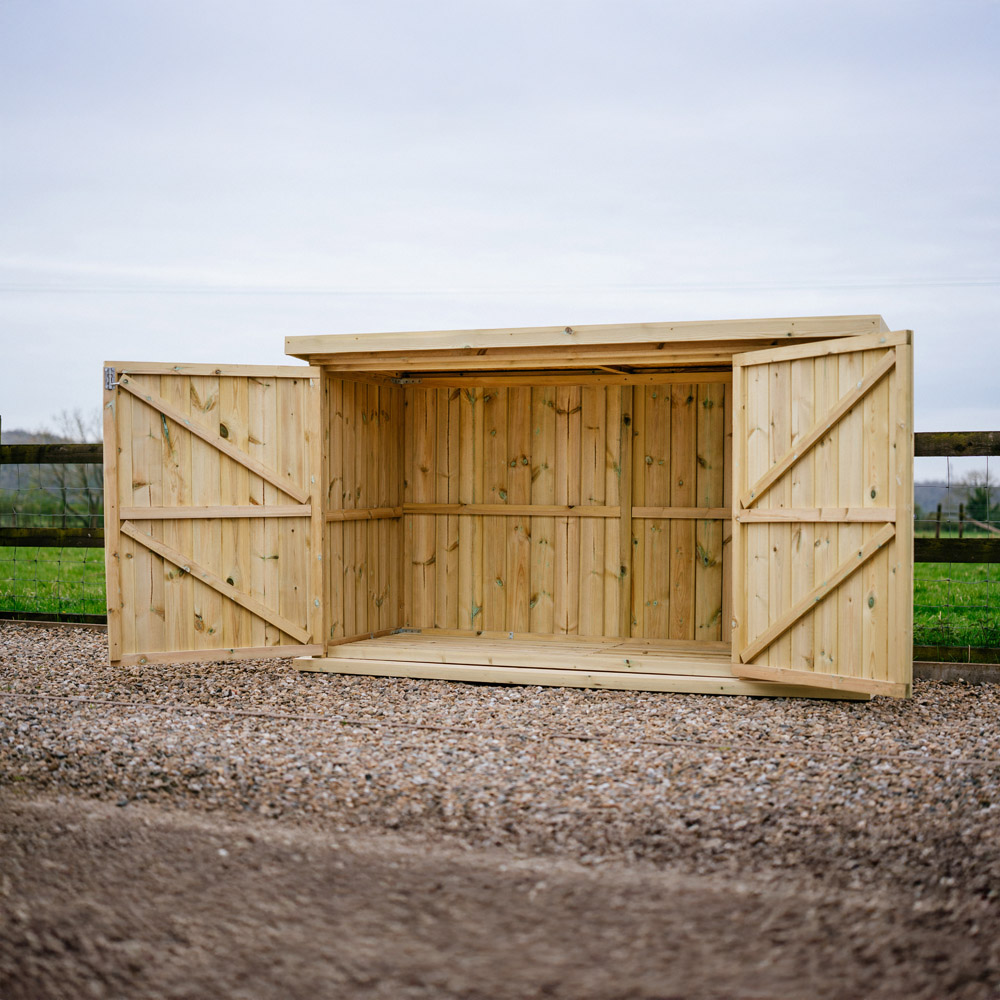 The Garden Village Chipping 7 x 3ft Small Bike Shed Image 8