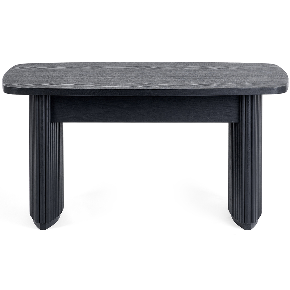 Julian Bowen Louis Black Fluted Compact Coffee Table Image 3