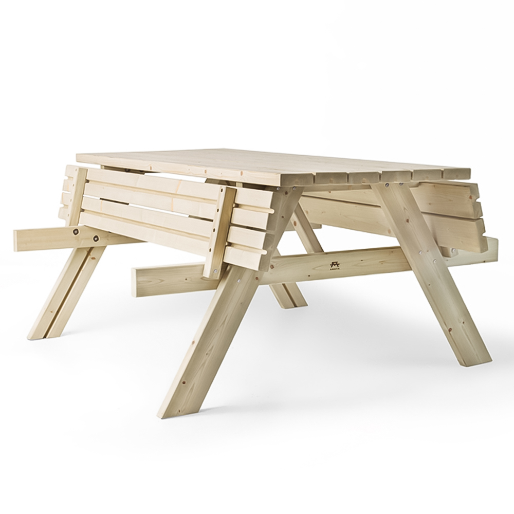 AMATA Ungurs 6 Seater Classic Picnic Table Green Image 3