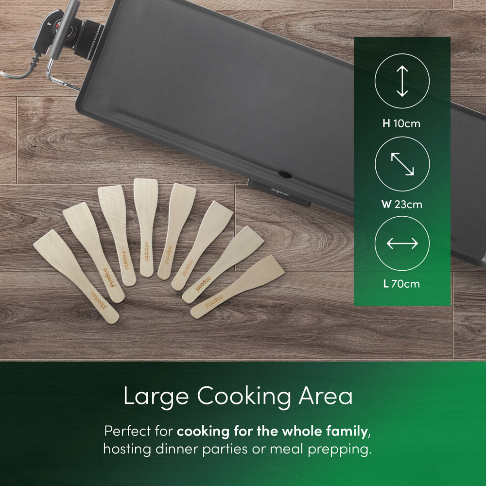 Emperial Teppanyaki Grill with Wooden Spatulas XL Image 9