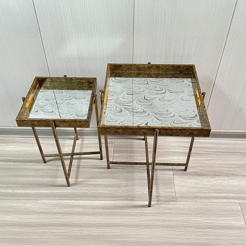 Acacia Home Set of 2 Square Table Image 2
