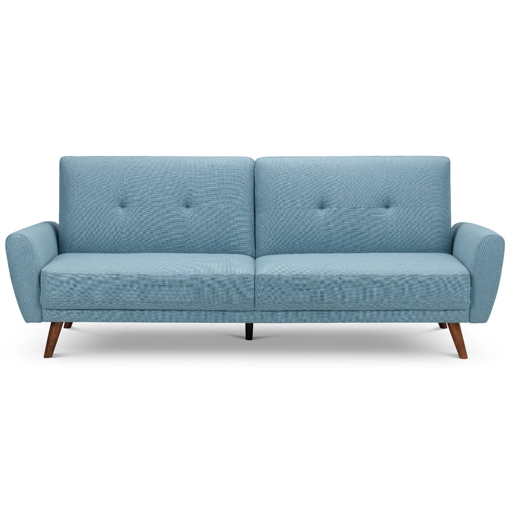 Julian Bowen Monza 2 Seater Blue Sofa Bed Image 3