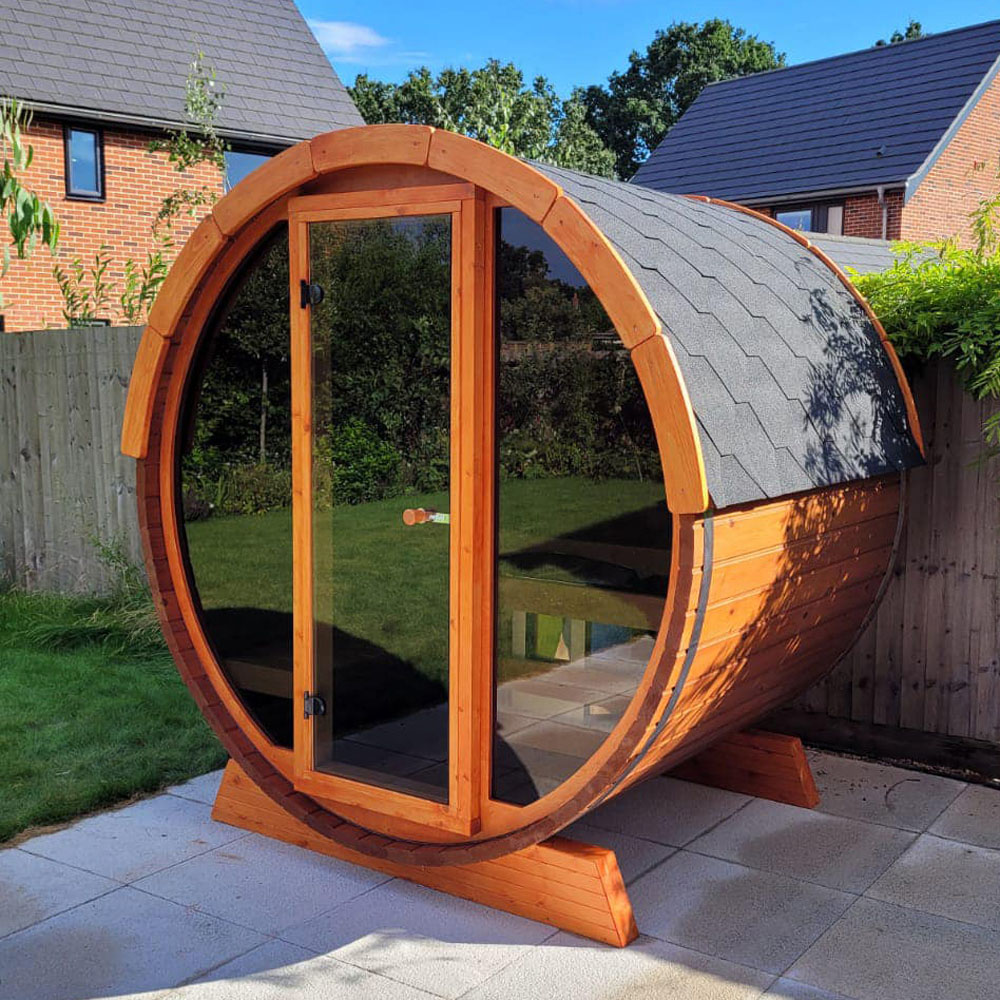 Stjarna Black Thermowood Outdoor Pool Sauna 5.2 x 6.8ft Image 7