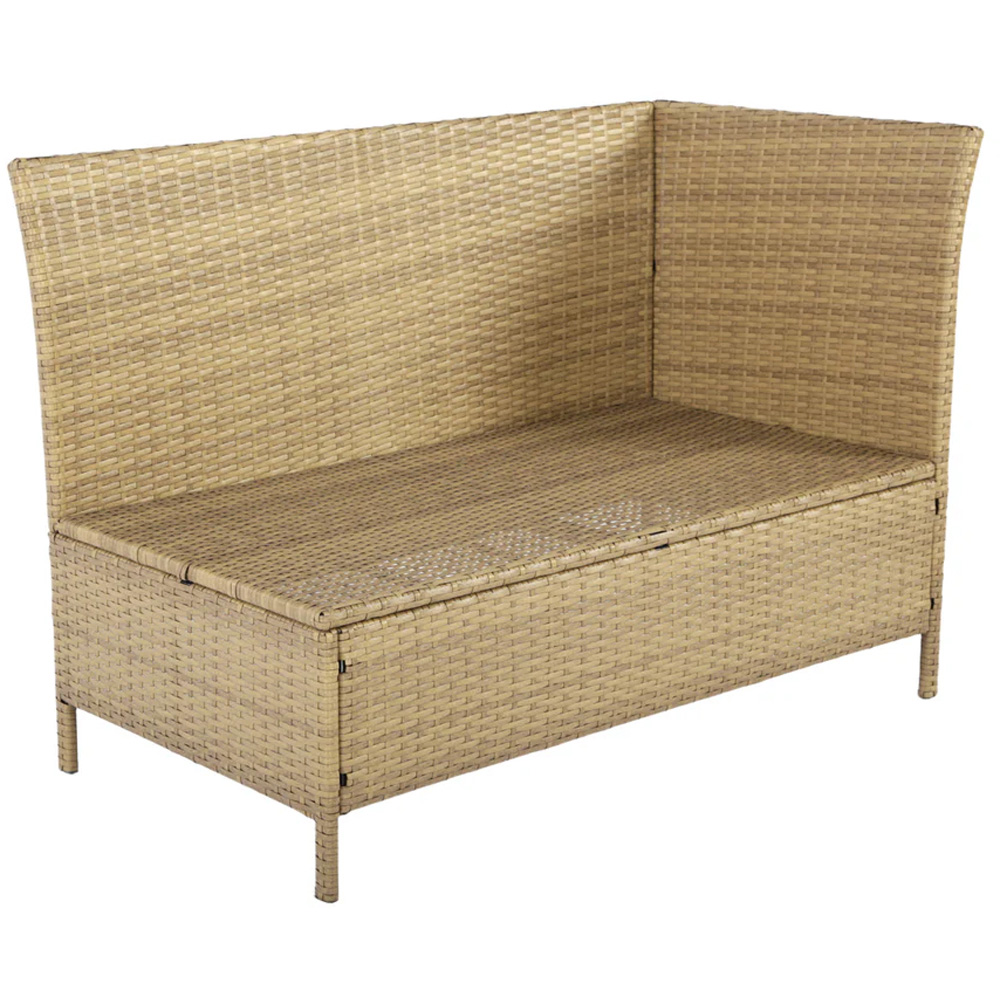 HGD Thalia 8 Seater Brown Rattan Garden Corner Dining Sofa Set with Plywood Table Image 4