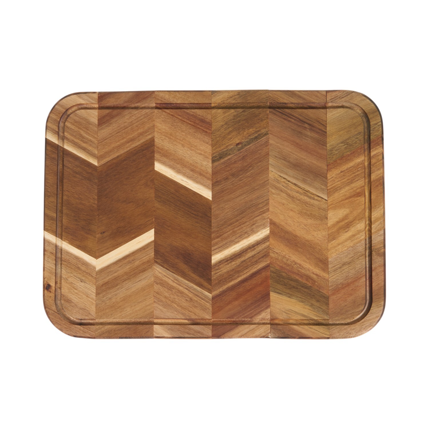 Premium Mixed Grain Acacia Chopping Board Natural Image 1