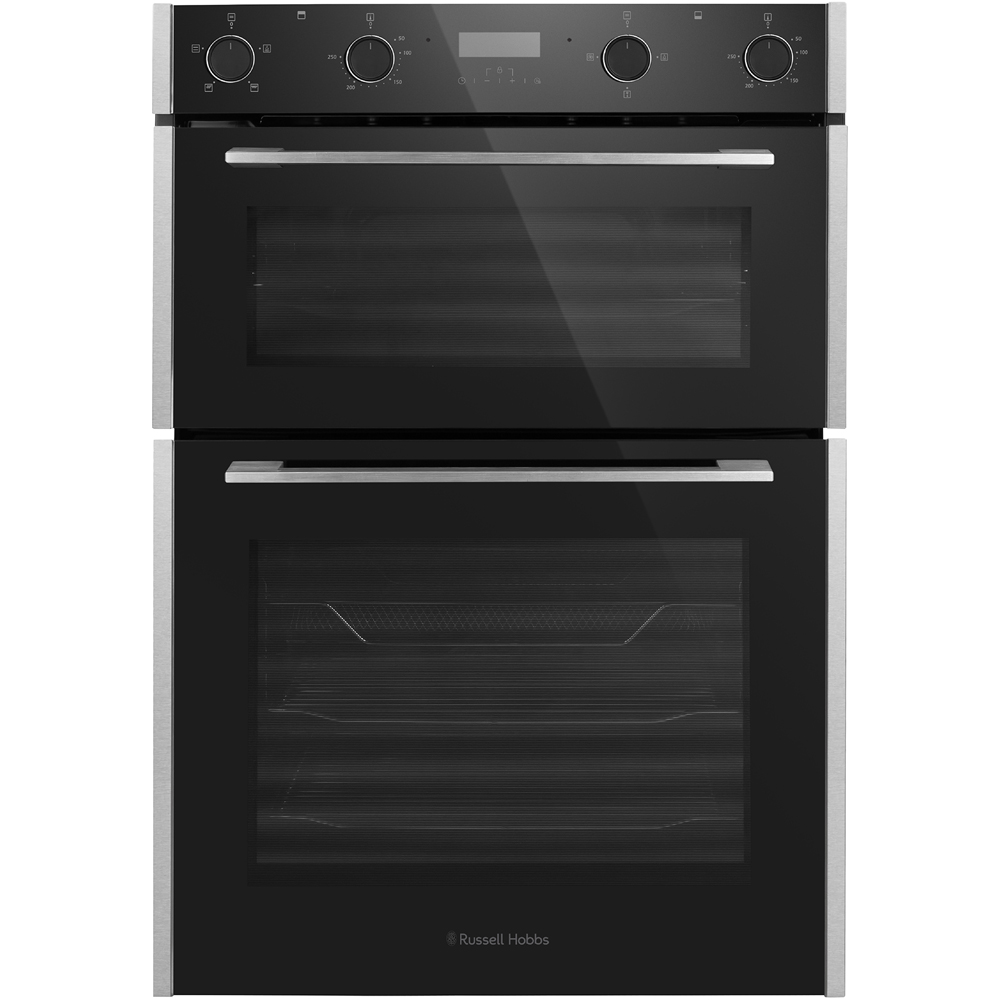 Russell Hobbs RH89DEO2003BS Black and Stainless Steel 89cm Built-In High Electric Double Oven Image 2