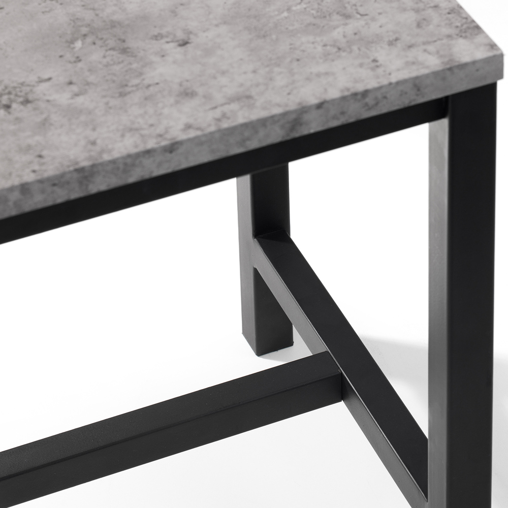Julian Bowen Staten 2 Seater Concrete Dining Bench Image 5