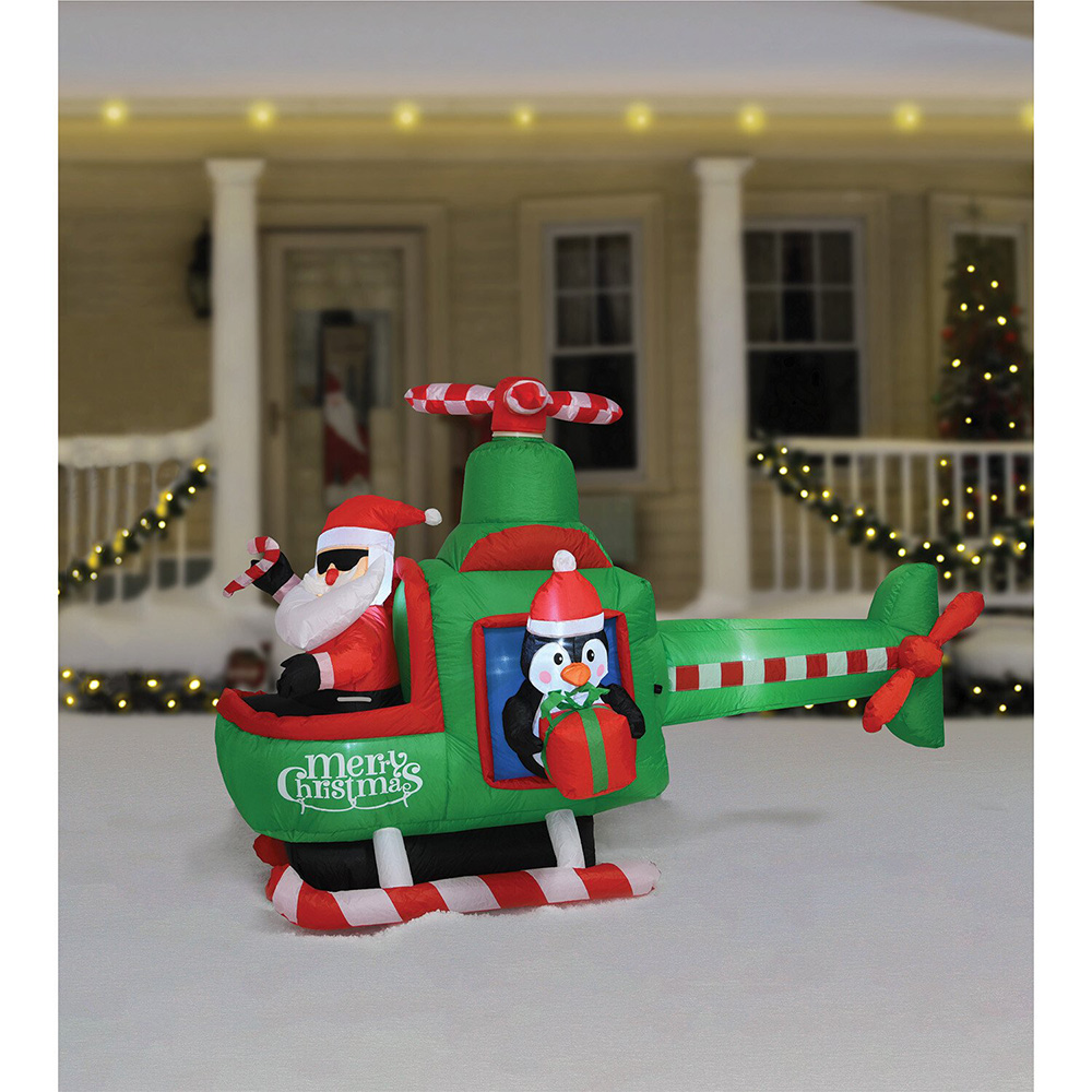 Santa Helicopter Inflatable Image 5