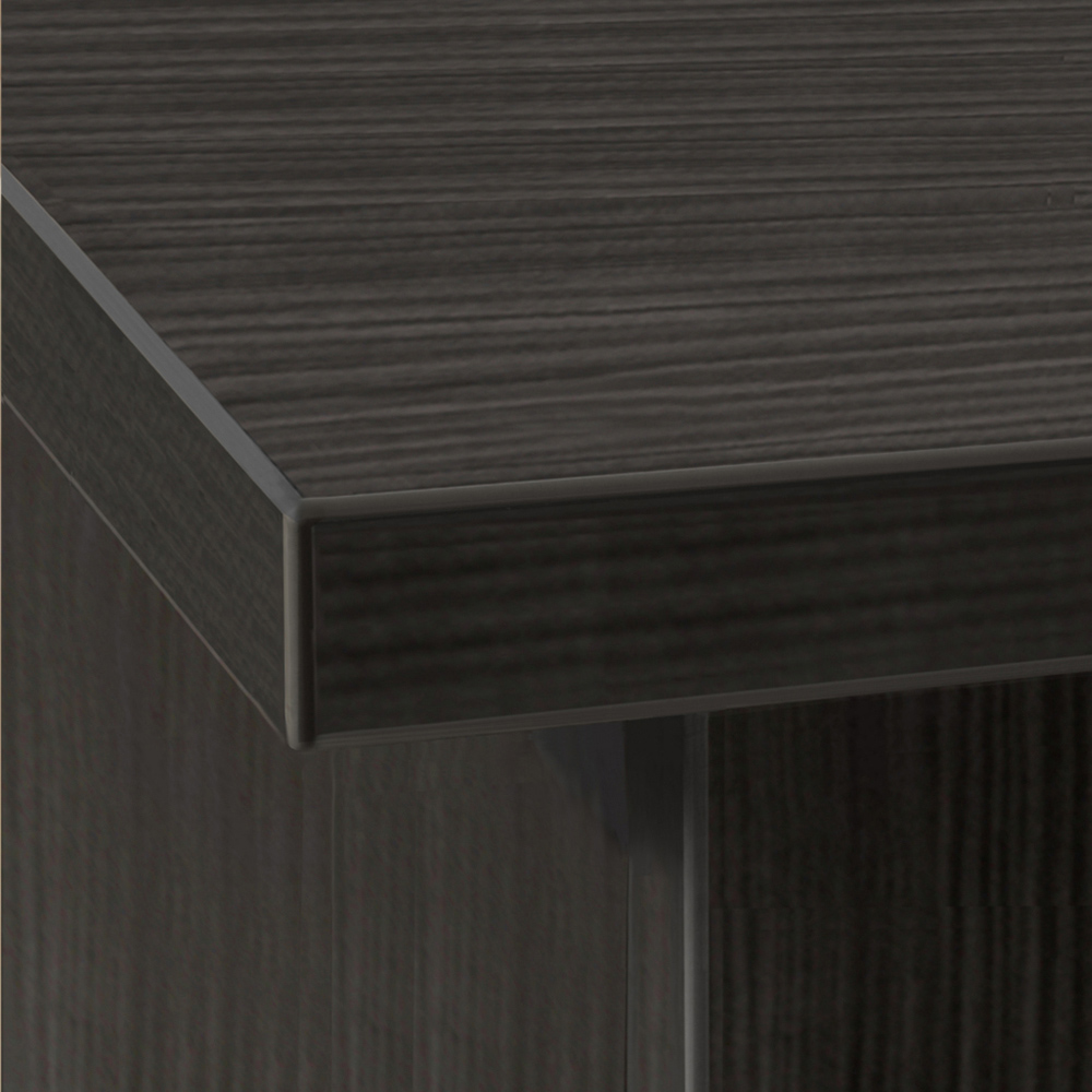 R White Cabinets Single Door Black Havana Mid Height Cupboard Image 3