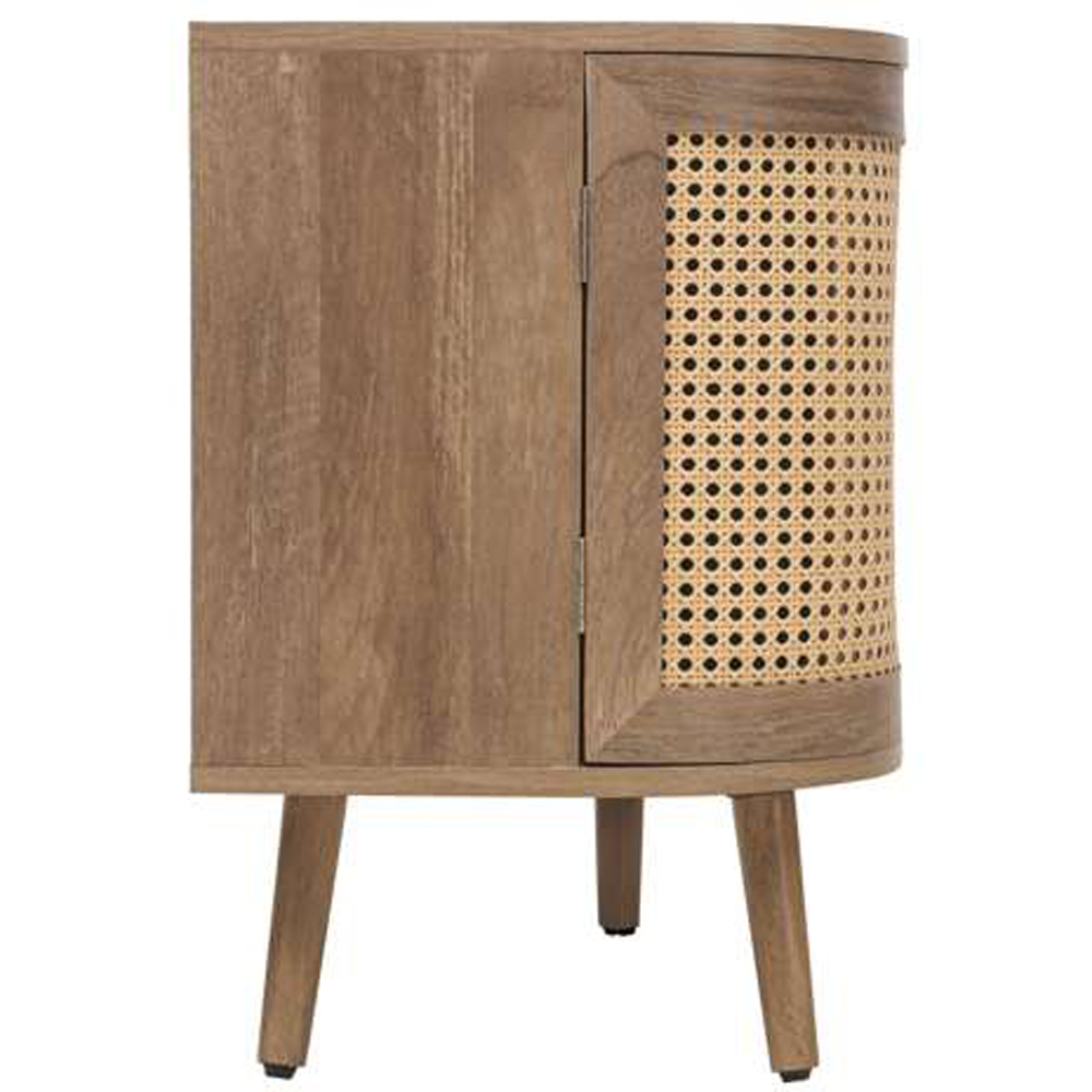 Birlea Noah 2 Door Single Drawer Rattan Effect TV Unit Image 5