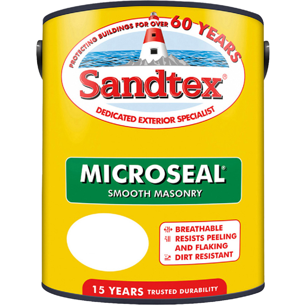 Sandtex Retail Dark Stone Microseal Masonry Paint 5L Image 2
