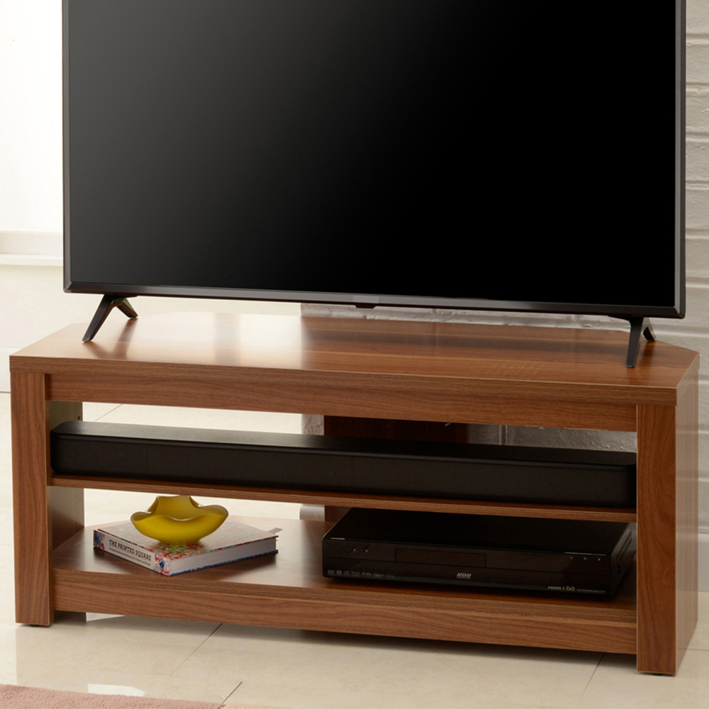 TTAP Memphis 2 Shelf Walnut TV Stand Image 1