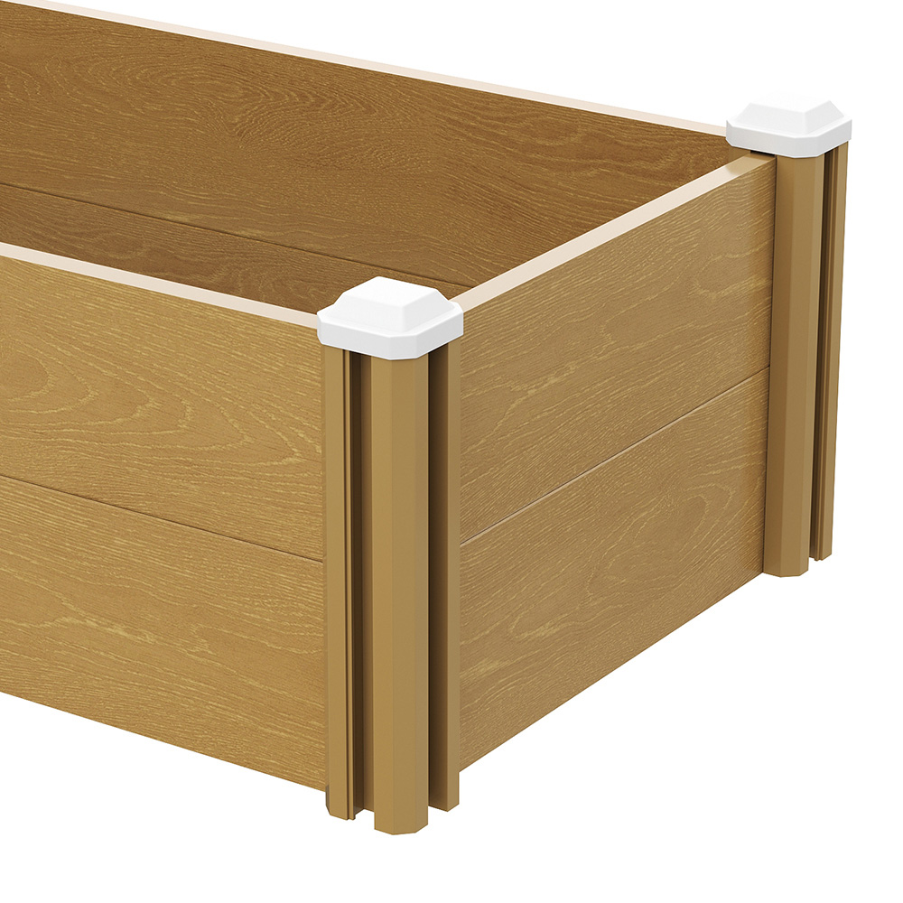 Living and Home Woodgrain Effect Plastic Raised Garden Bed 54 x 102cm Image 3