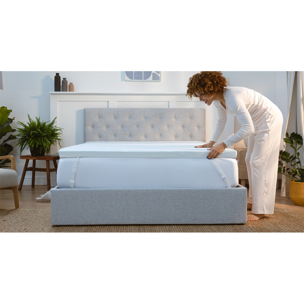 Panda London Single Orthopaedic Memory Foam Bamboo Mattress Topper Image 5
