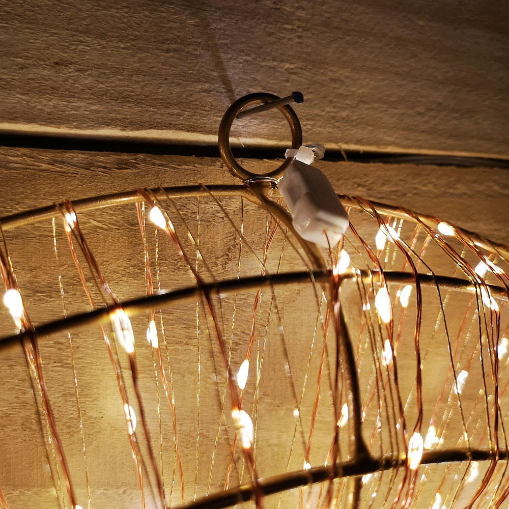 Samuel Alexander 600 Warm White LED Rose Gold Wreath 45cm Image 5