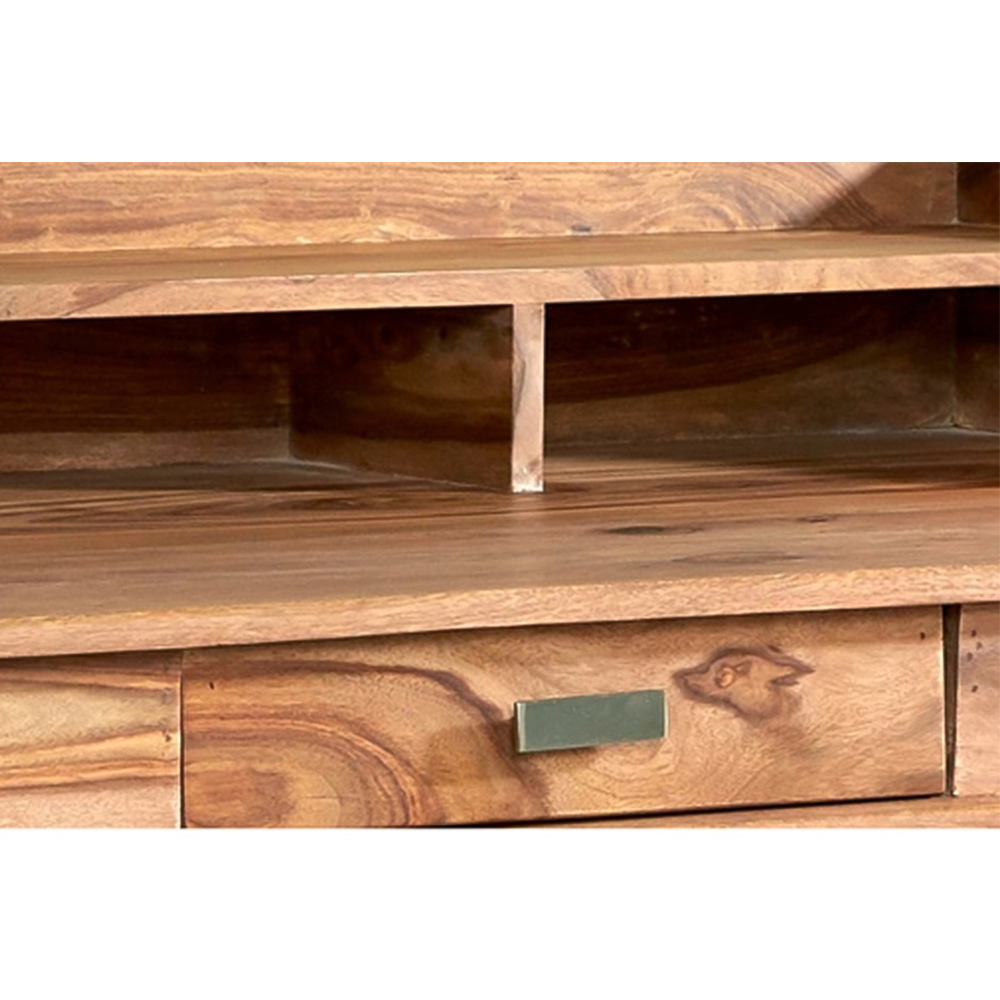 Brooklyn Hana Single Drawer 3 Shelf Sheesham Study Desk Set of 2 Image 3