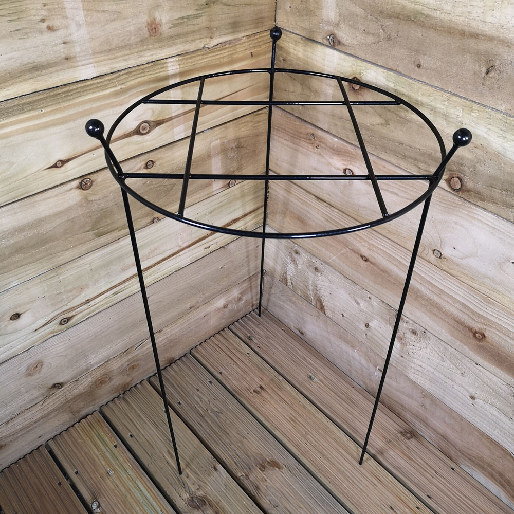 Samuel Alexander Tom Chambers Cottage Black Metal Herbaceous Garden Plant Support 80 x 45cm 2 Pack Image 2