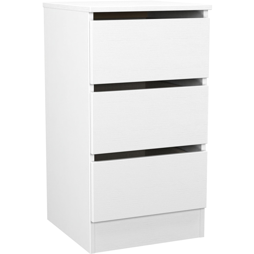 Crowndale Eden 3 Piece White Matt Bedroom Furniture Set Image 4