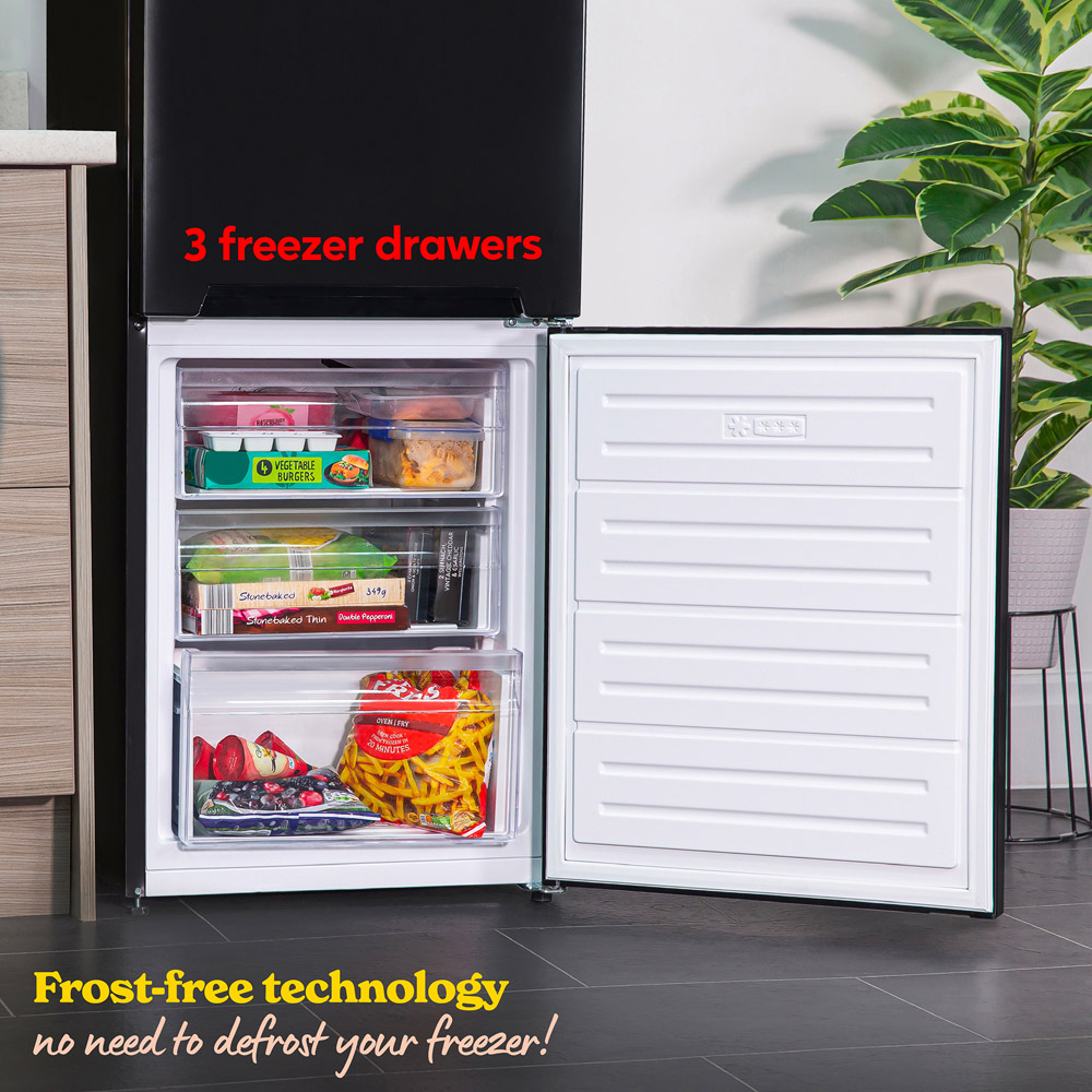Russell Hobbs RH180FFFF551E1B Black Frost Free 279L Fridge Freezer Image 5