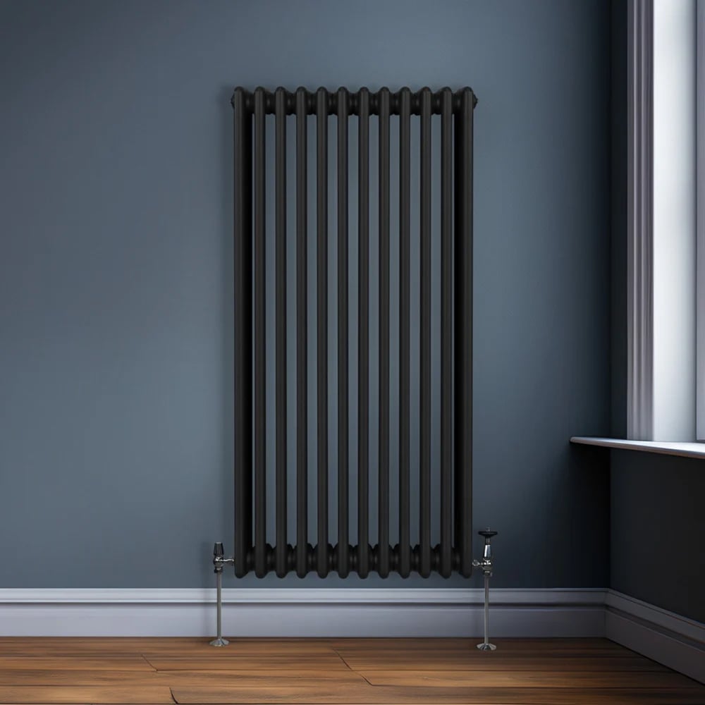 Monster Shop 7046 BTU Black Traditional 3 Column Radiator 1500 x 562mm Image 2