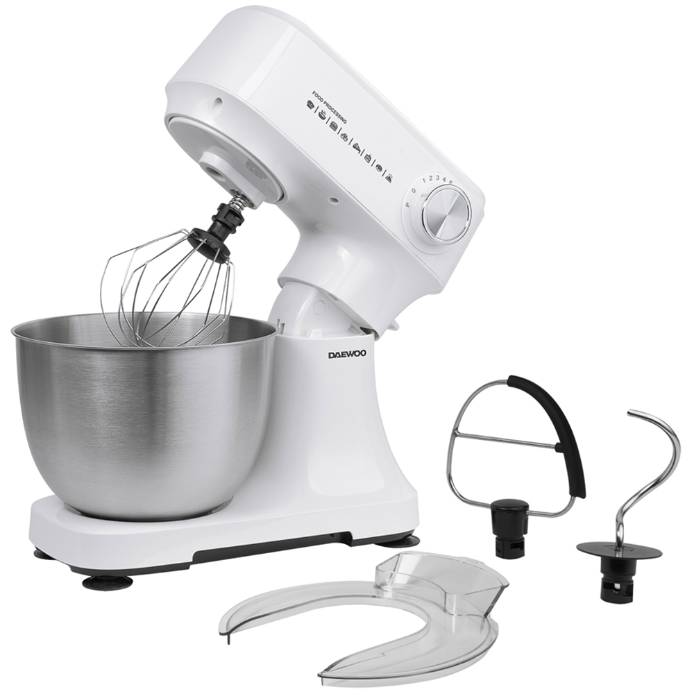 Daewoo SDA2690GE White 3.5L 600W Stand Mixer with Mixing Bowl Image 2