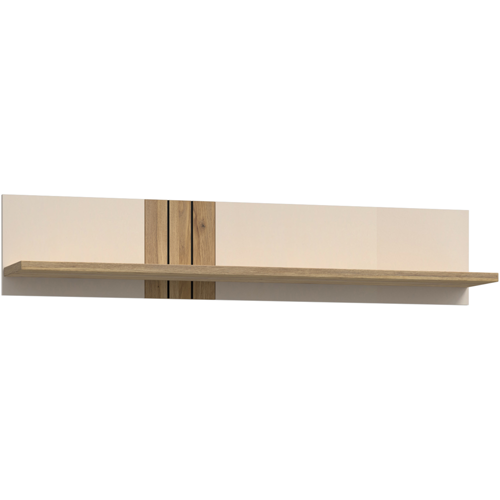 Florence Grafton Cream and Oak Wall Shelf Image 2