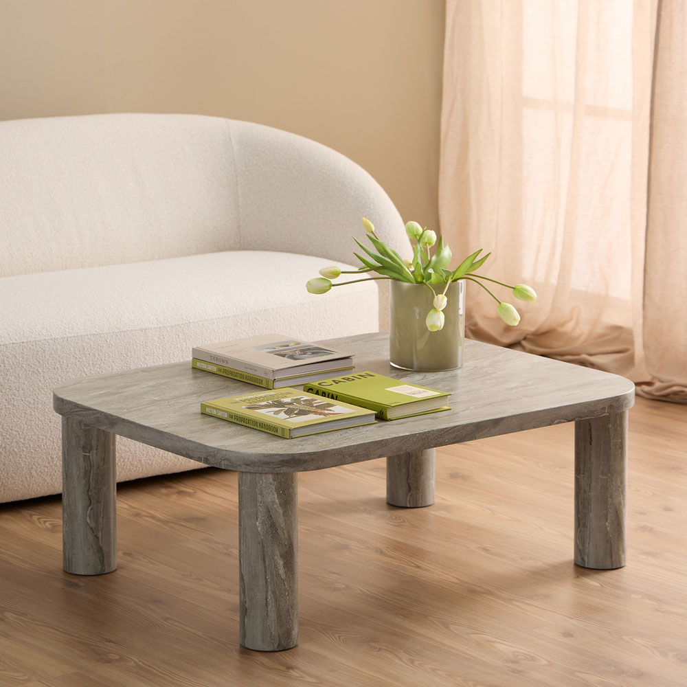 Florence Solano Grey Rectangular Coffee Table Image 9