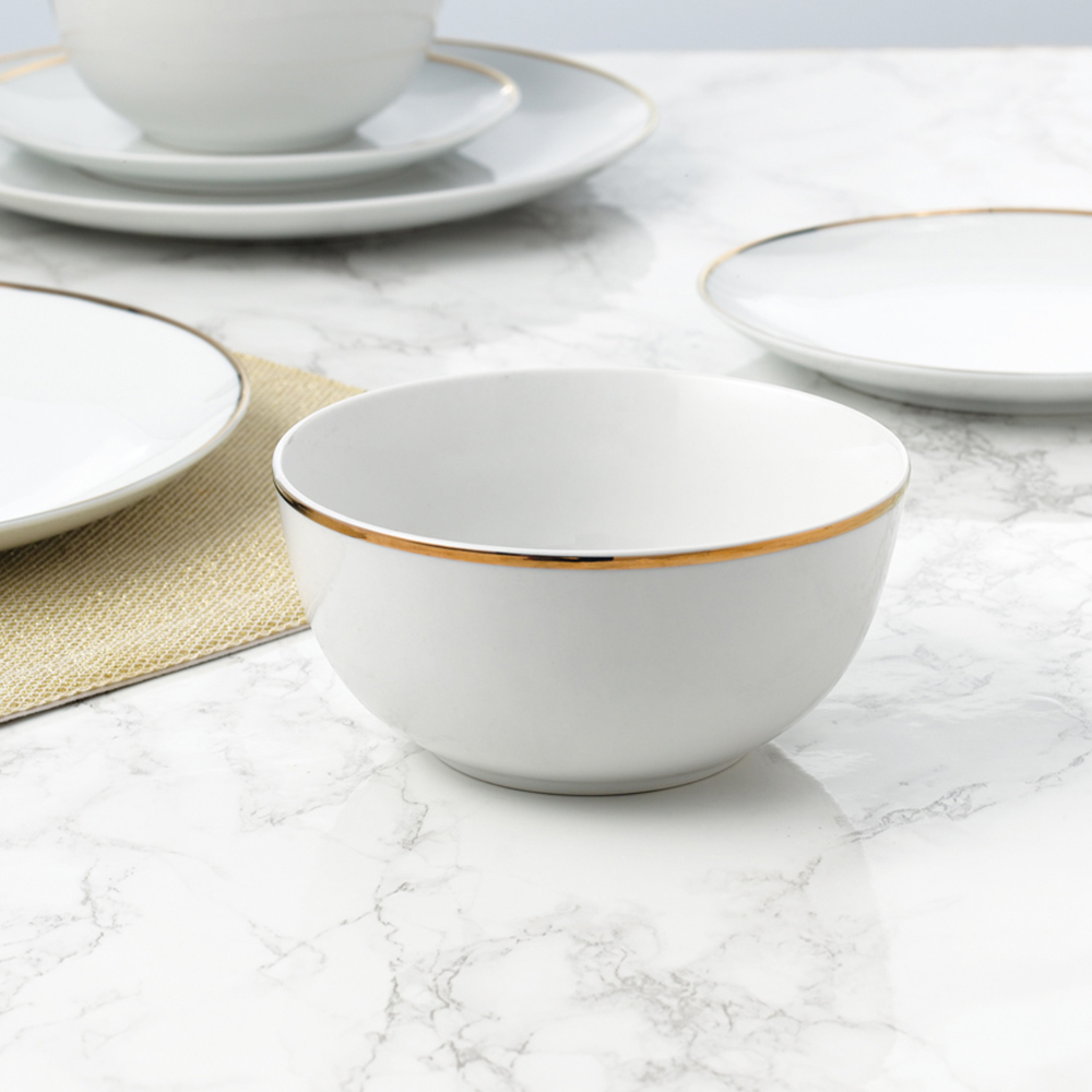 Waterside Gold Line Porcelain 12 Piece Dinner Set Image 2