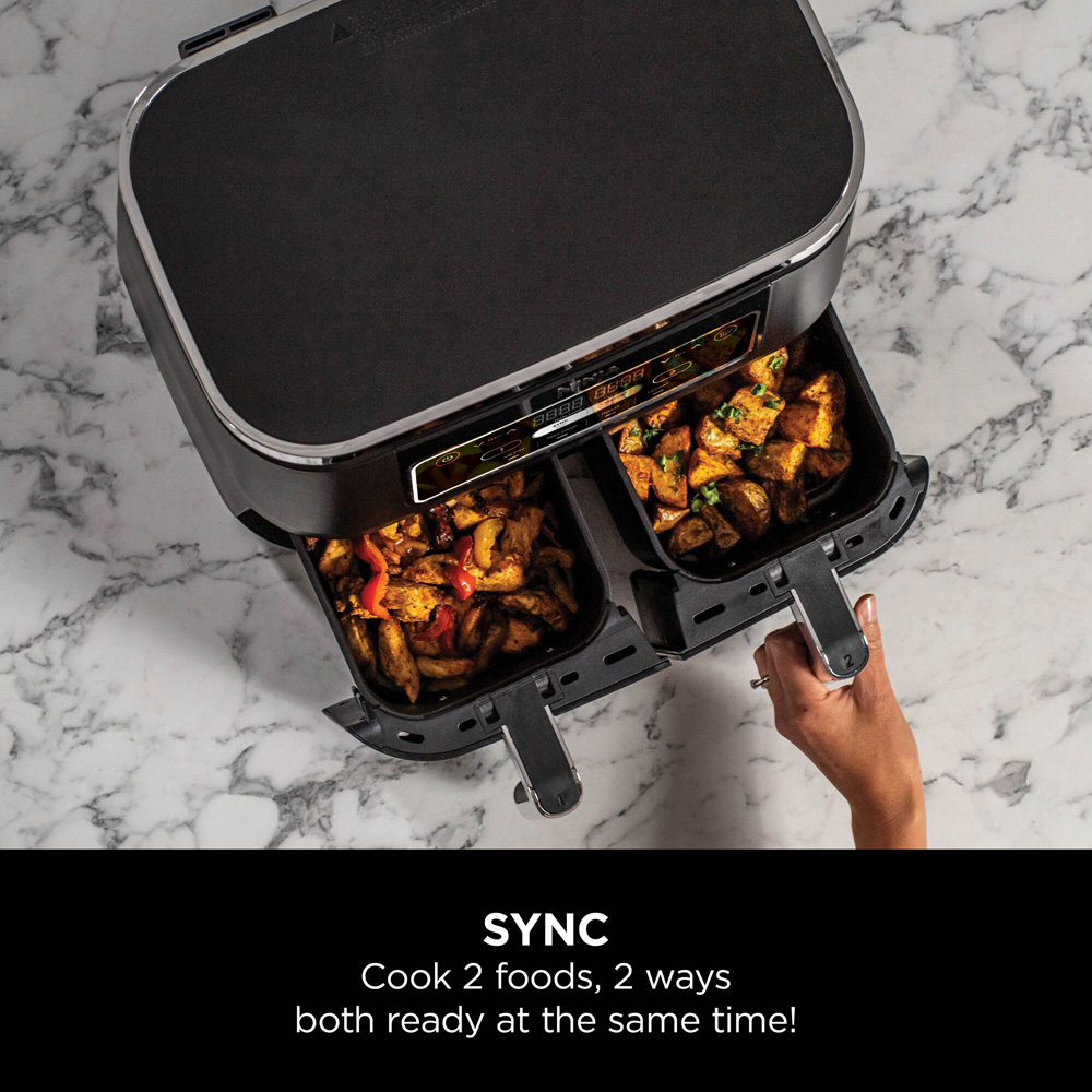 Ninja Foodi AF200UK 4 in 1 Dual Zone 7.6L Air Fryer Image 8
