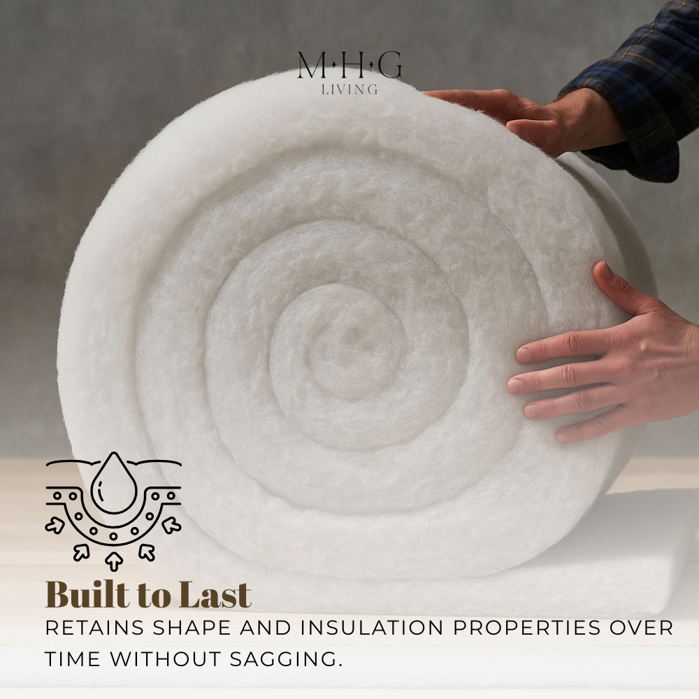 MHG Living White Eco Polyester Loft Insulation Roll 5m x 570 x 50mm Image 6