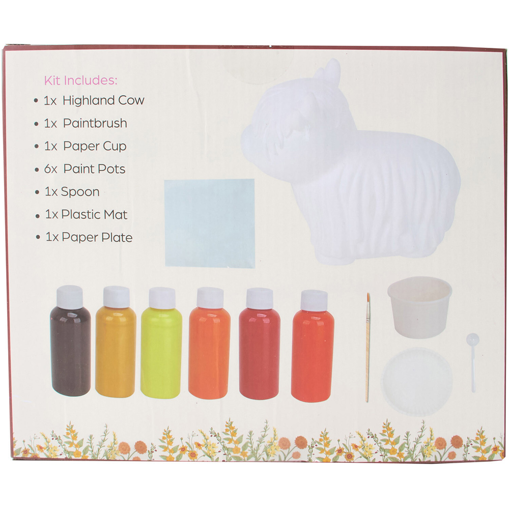 Highland Cow Marble Pouring Kit Image 3