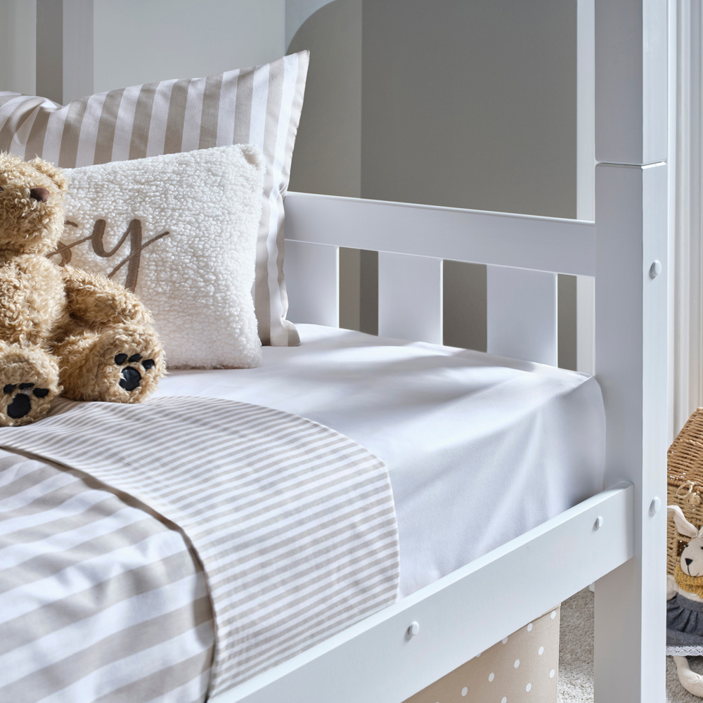 Bedmaster Icon White Wooden Bunk Bed with Memory Foam Mattresses Image 4