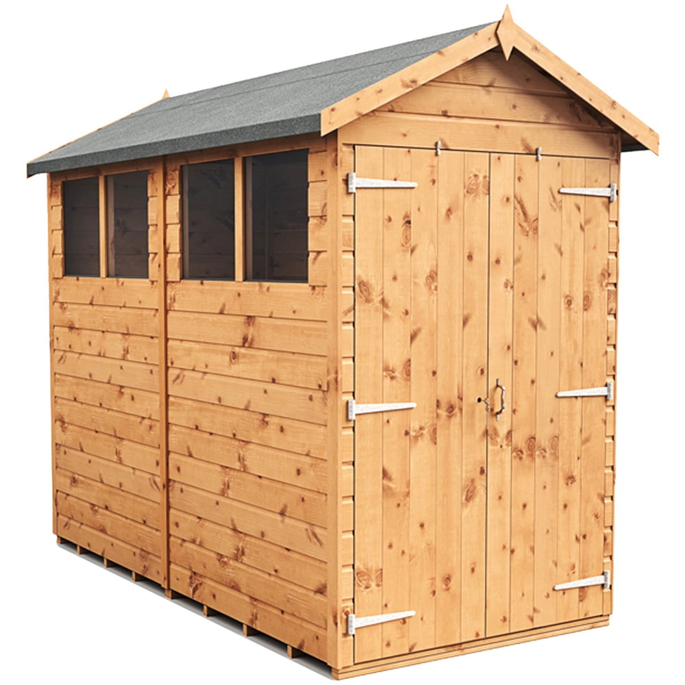 Empire Sheds 4 x 8ft Double Door Tongue and Groove Wooden Apex Garden Shed Image 1