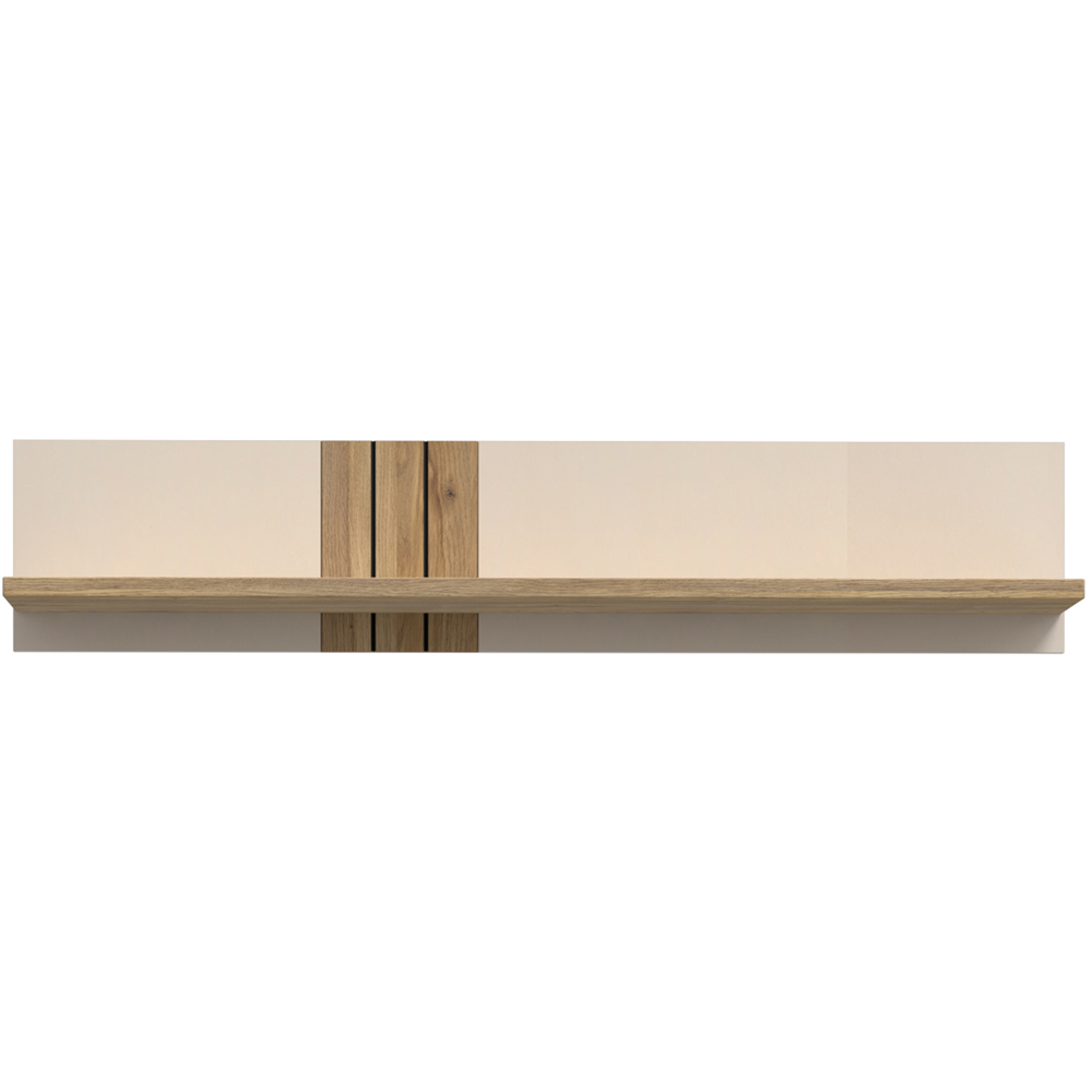 Florence Grafton Cream and Oak Wall Shelf Image 3