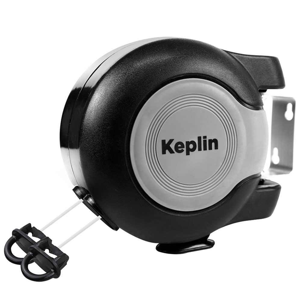 Keplin Black Retractable Washing Line 30m Image 1