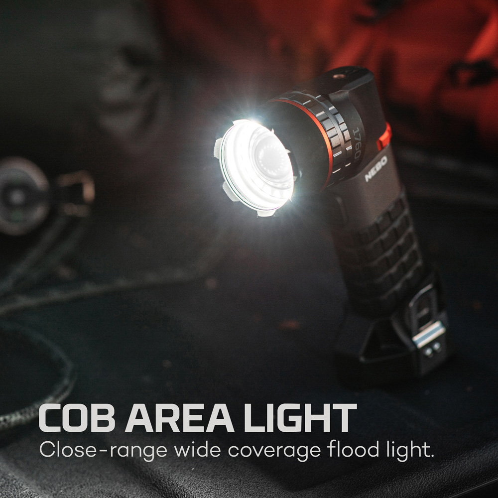 Nebo Luxtreme SL100 Rechargeable LEP and COB Flashlight with 1 Mile Distance and Magnetic Base Image 2