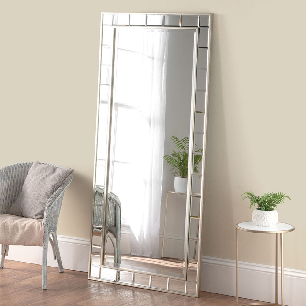 Yearn Champagne Tiled Full Length Mirror 171 x 80cm Image 2