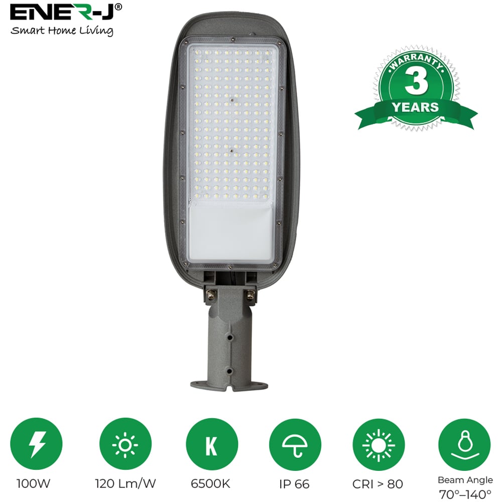 ENER-J High Lumen LED 100W IP66 Streetlights with Adjustable Arm Image 6