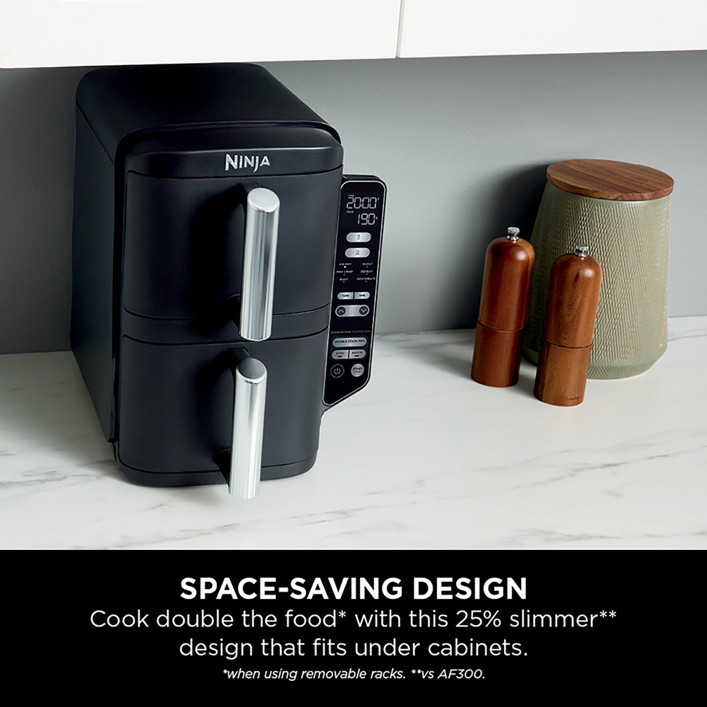 Ninja SL300UK Black Double Stack 7.6L Air Fryer Image 9