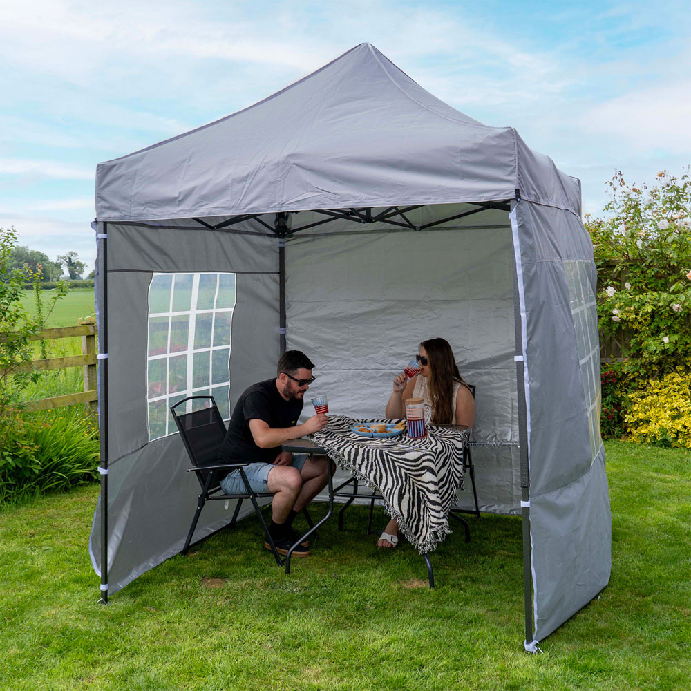Jack Stonehouse 2 x 2m Light Grey Pop Up Gazebo Image 7