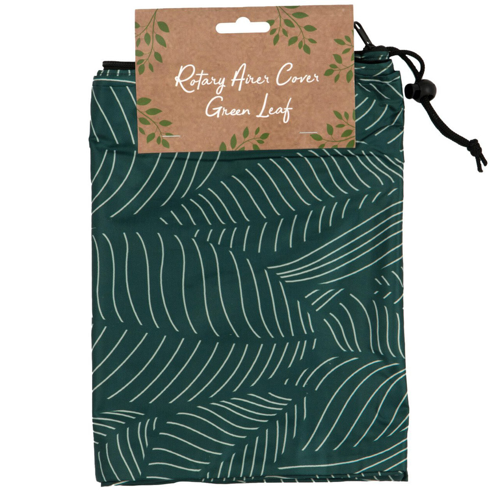 Green Leaf Rotary Airer Cover 29 x 29cm Image