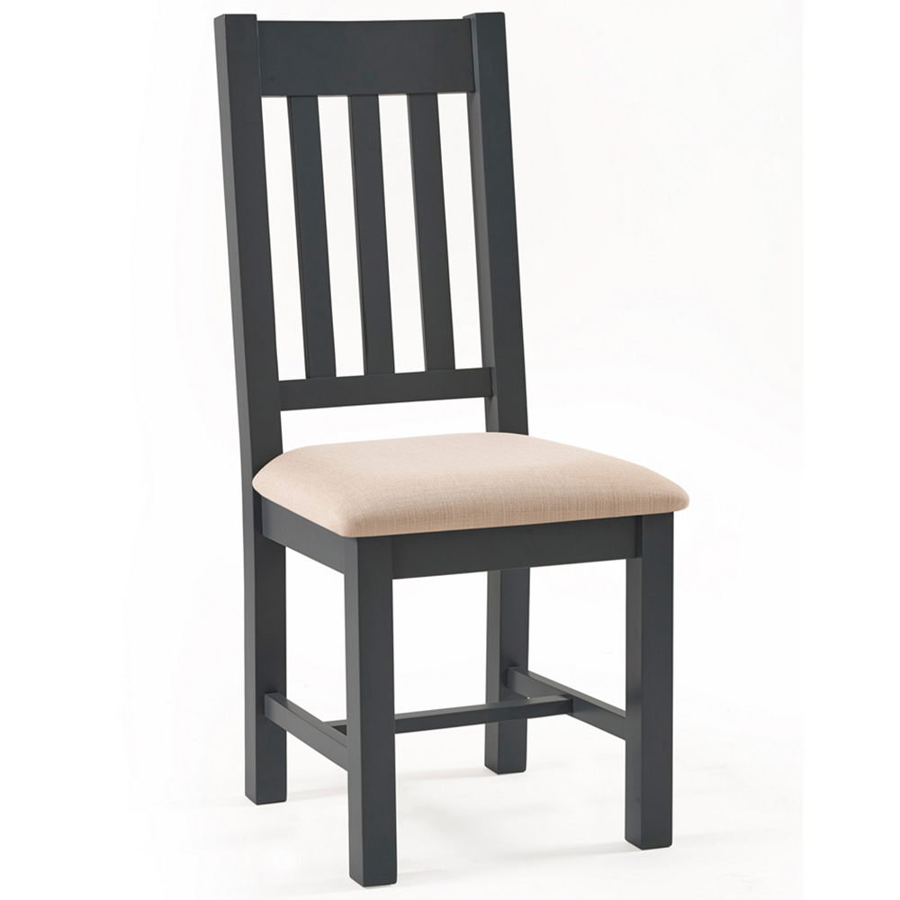 Julian Bowen Bordeaux 6 Seater Dining Set Dark Grey Image 3